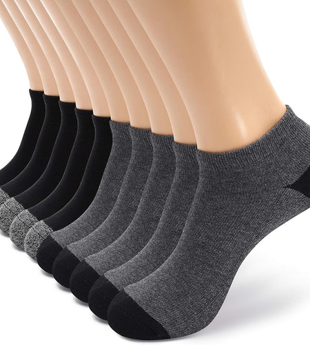 10/20/600 Pairs Cotton/Poly Slim Fit or Cushion Low Cut Ankle Socks for Men/Women Wholesale Bulk Packs